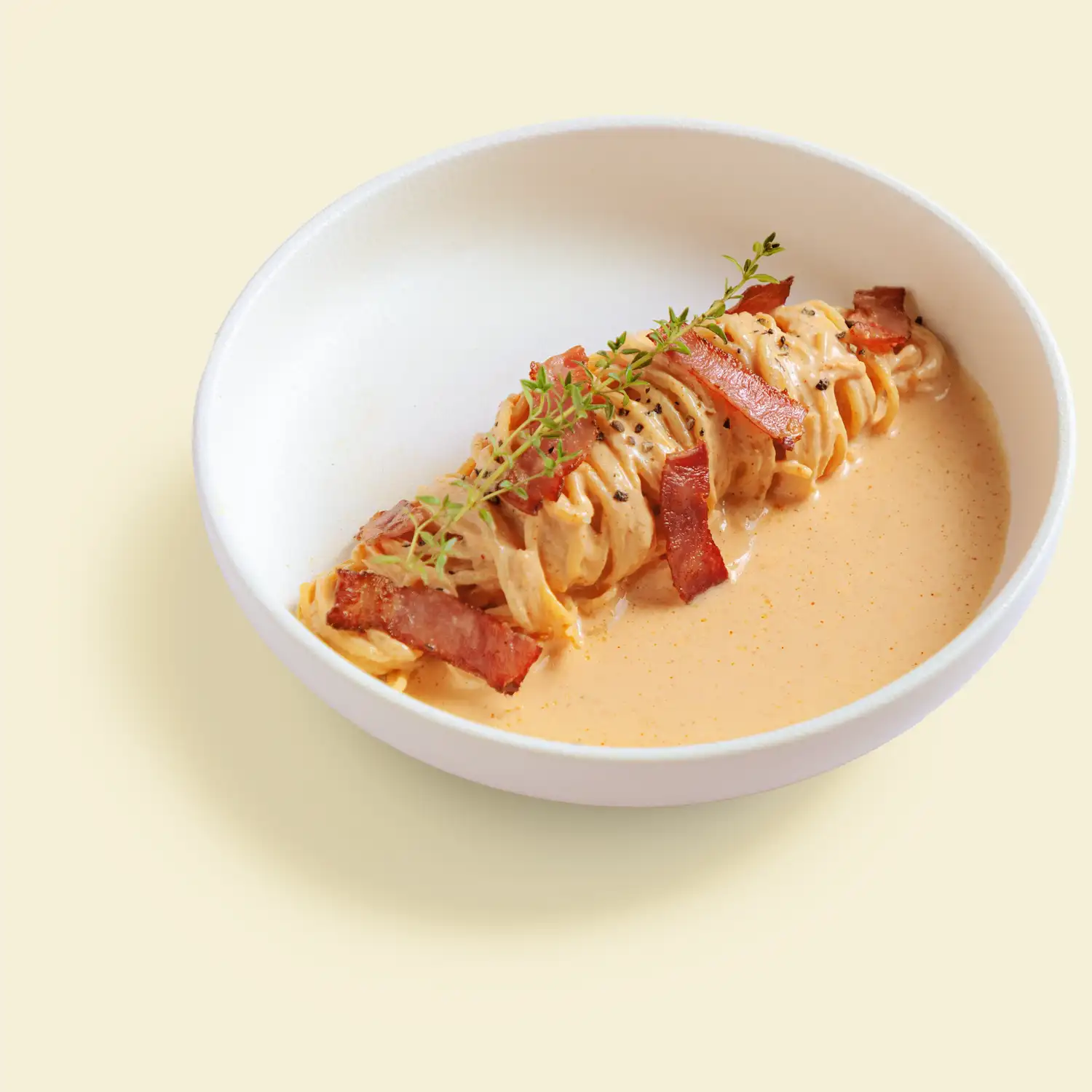 Mì Ý Gochujang thịt xông khói No Nê bistro Quy Nhơn